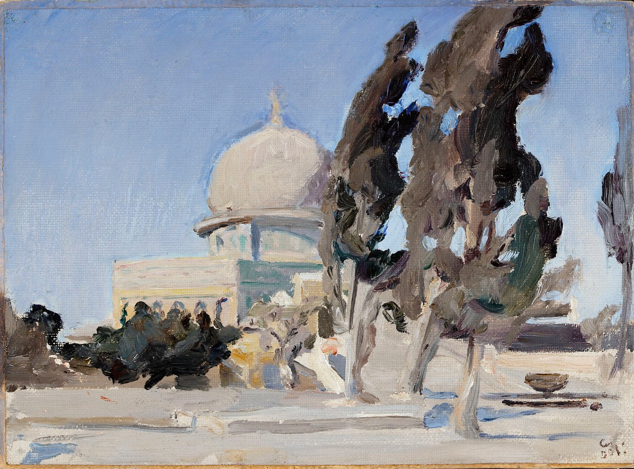 Omar-Moschee in Jerusalem. Aus einer Reise nach Palästina von Jan Ciągliński
