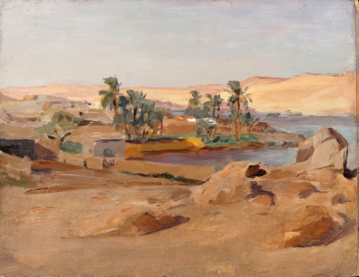 Nil bei Assuan. Aus einer Reise nach Ägypten von Jan Ciągliński