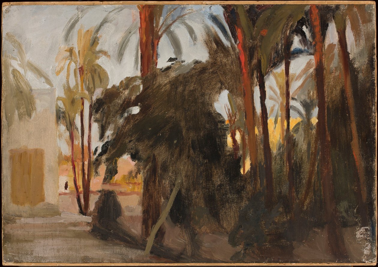Garten - Akt der Wüste. Aus der Reise nach Ägypten von Jan Ciągliński