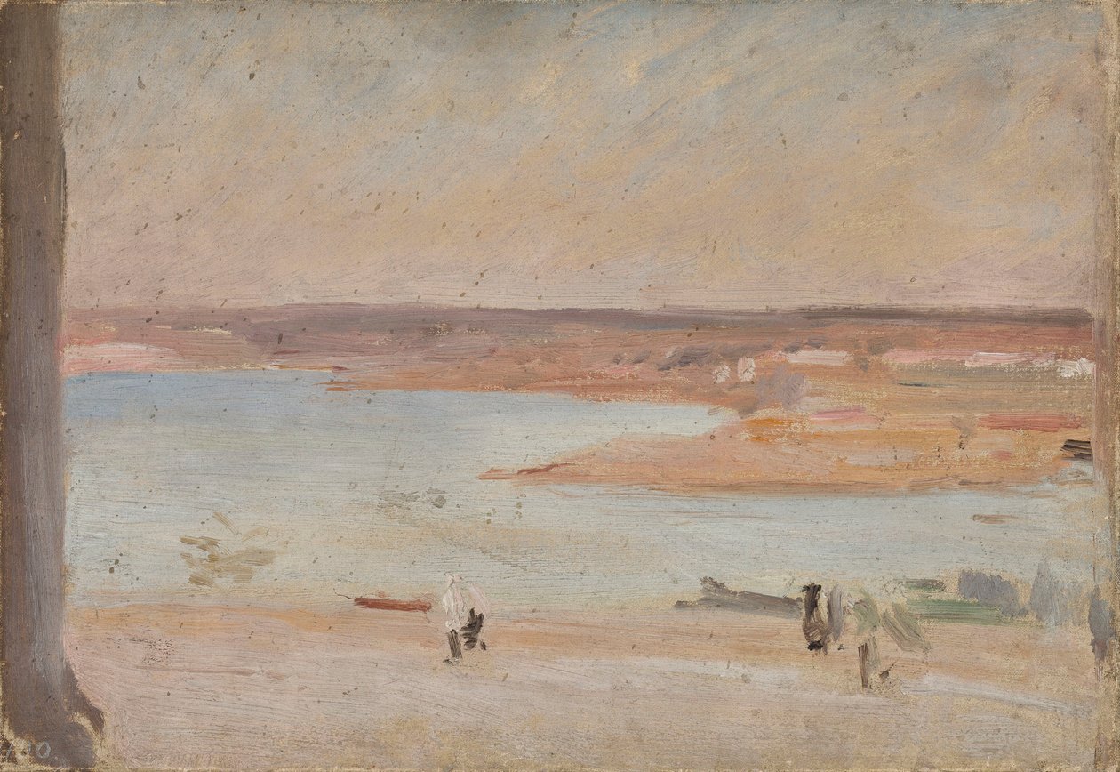 Wüstenlandschaft mit Fluss von Jan Ciągliński