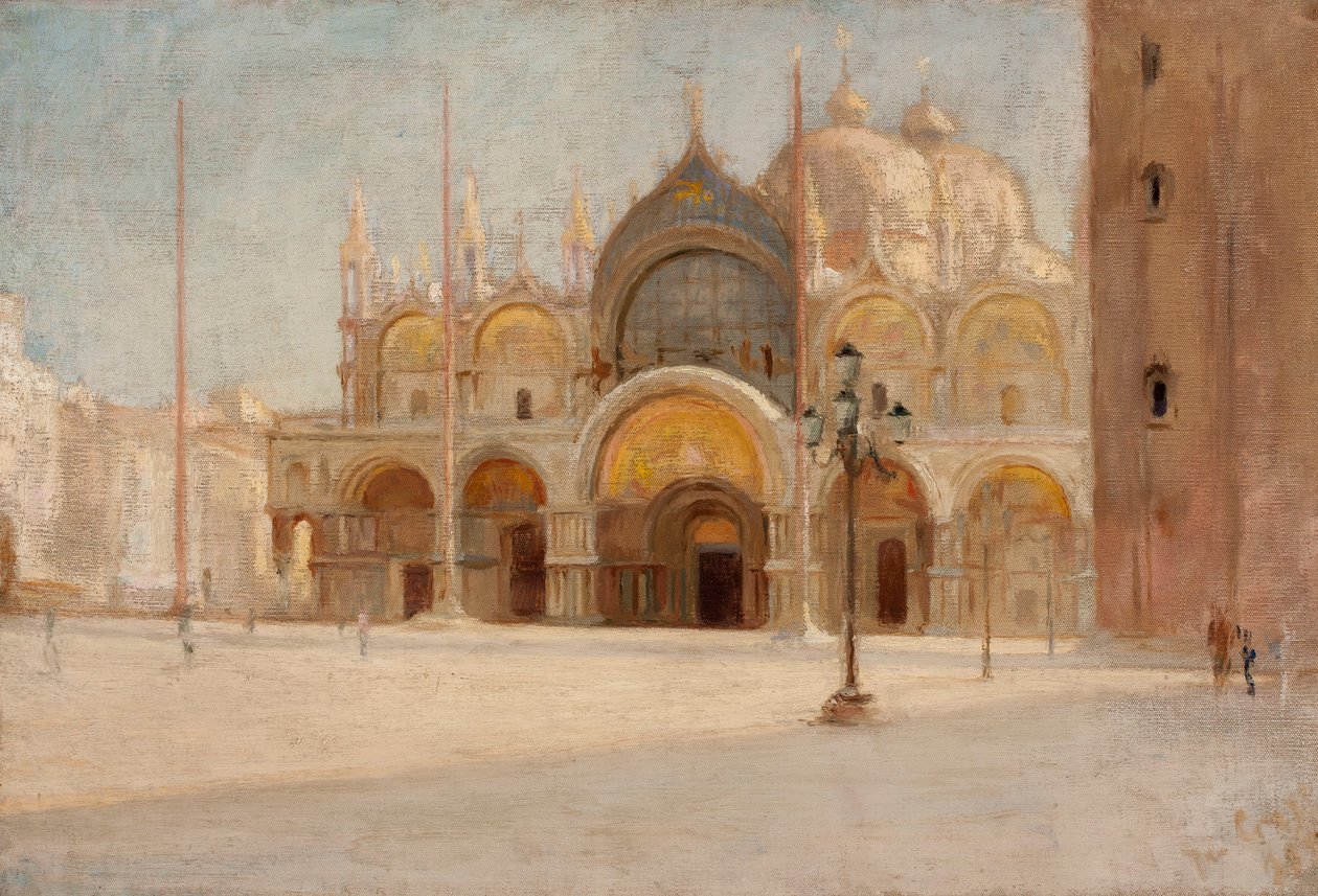 Markusplatz in Venedig von Jan Ciągliński