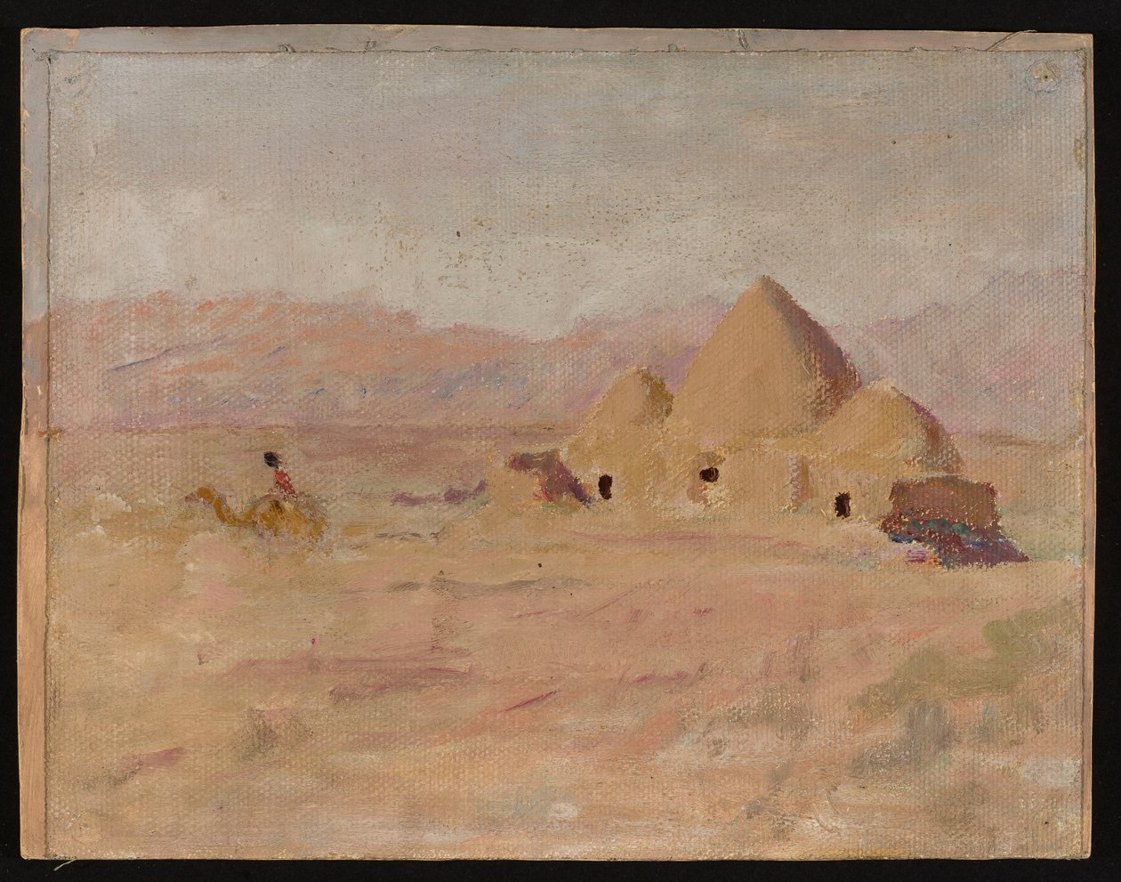 Denkmal auf einem kirgisischen Grab in der Steppe. Aus der Reise nach Turkestan von Jan Ciągliński