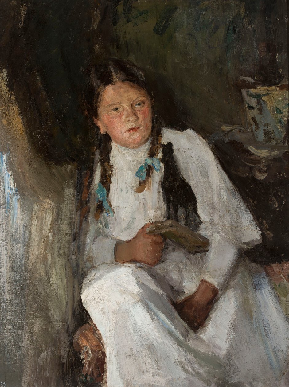 Porträt eines Mädchens von Jan Ciągliński