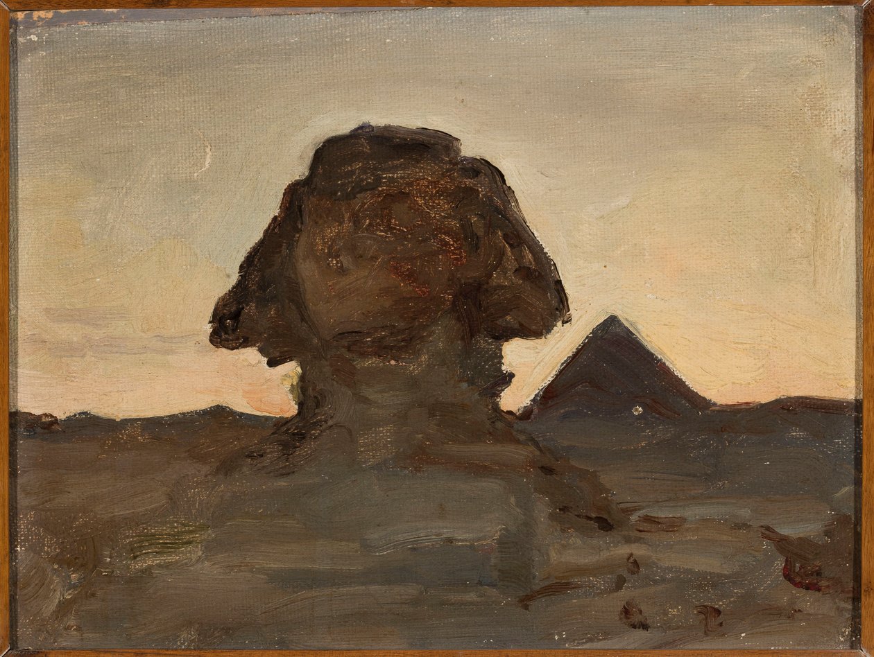 Sphinx bei Mondschein. Aus der Reise nach Ägypten von Jan Ciągliński