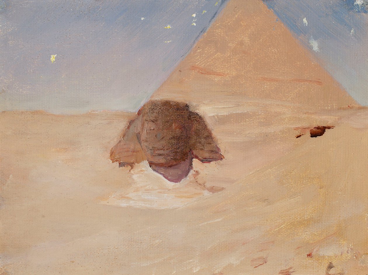 Sphinx bei Nacht. Aus einer Reise nach Ägypten von Jan Ciągliński