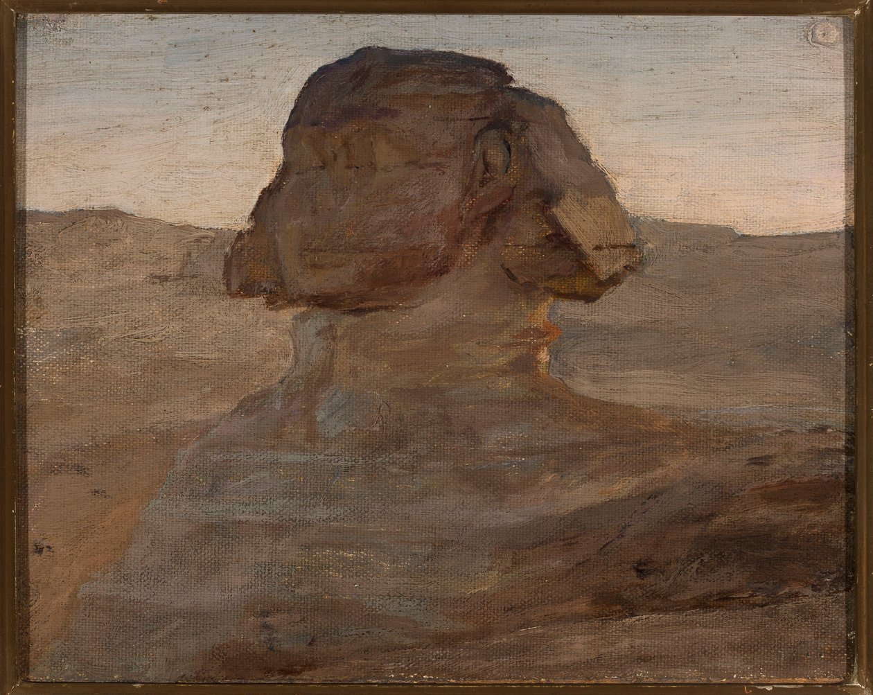 Sphinx am Abend. Aus der Reise nach Ägypten von Jan Ciągliński