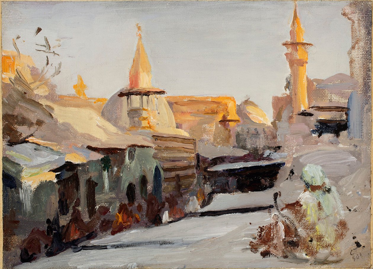 Straße in Damaskus. Von der Reise nach Palästina von Jan Ciągliński
