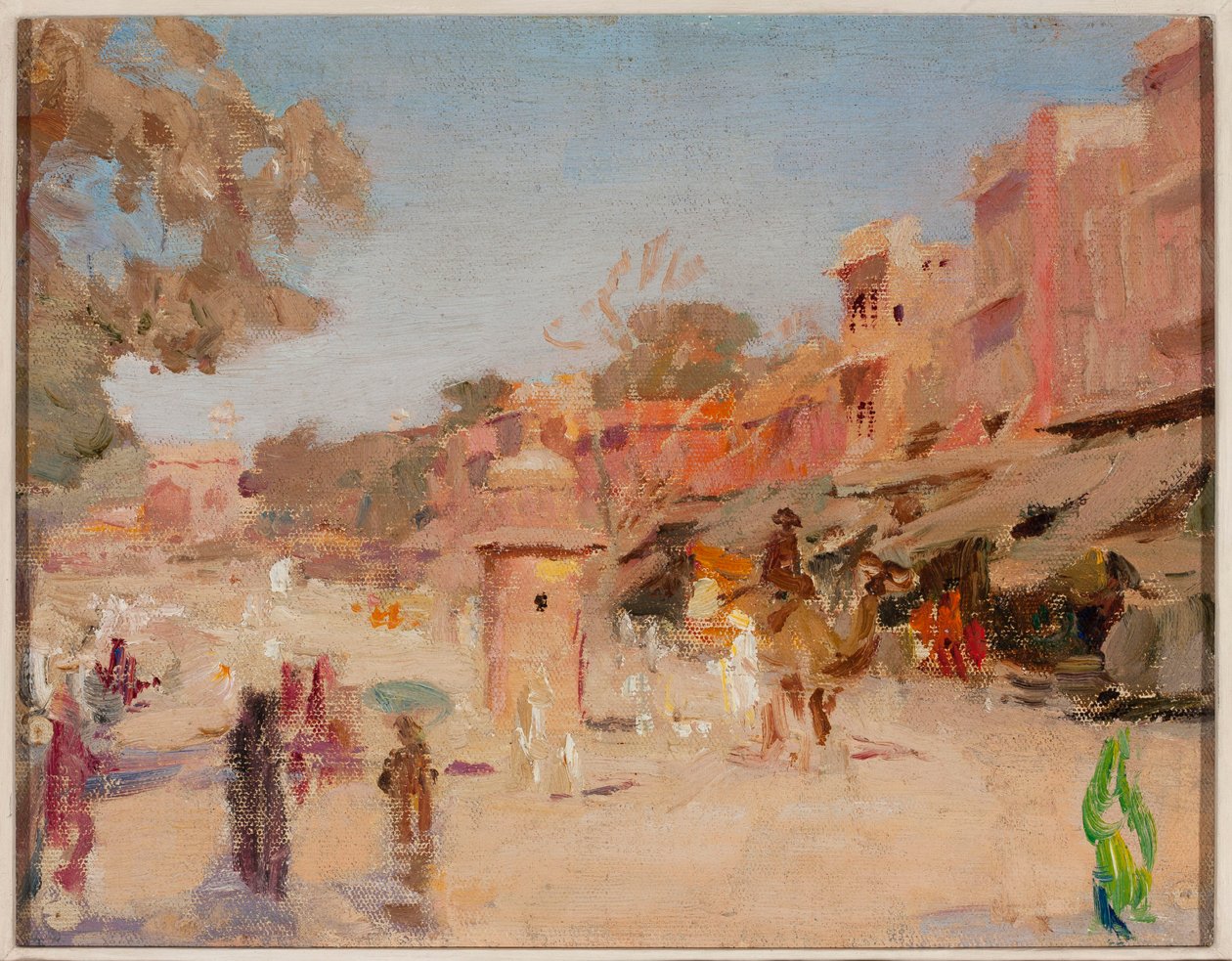 Straße in Jaipur. Aus einer Reise nach Indien von Jan Ciągliński