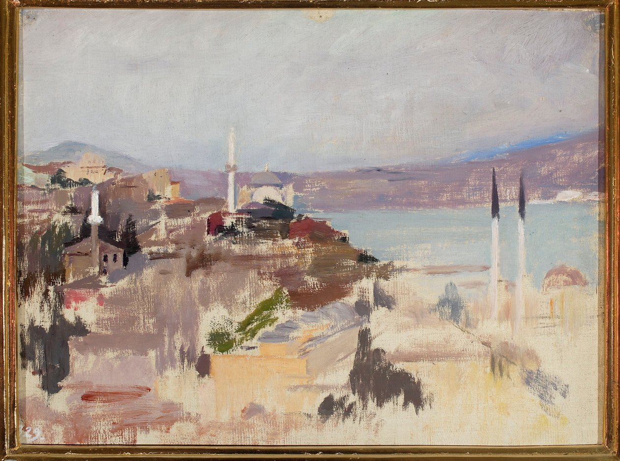 Ansicht des Bosporus. Von einer Reise nach Konstantinopel von Jan Ciągliński