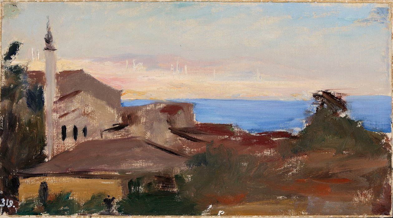 Stadtansicht. Aus der Reise nach Konstantinopel von Jan Ciągliński
