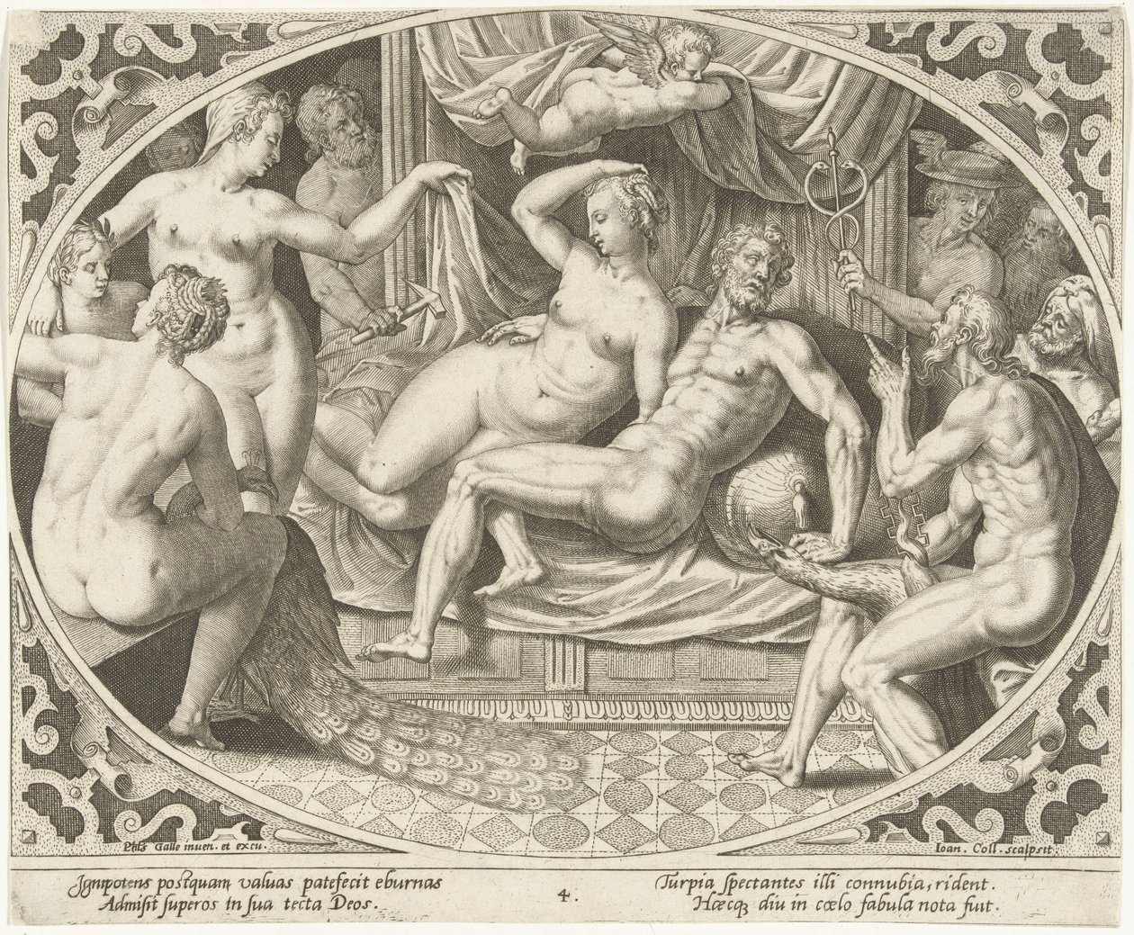 Venus und Mars beim Ehebruch ertappt von Jan Collaert (II)
