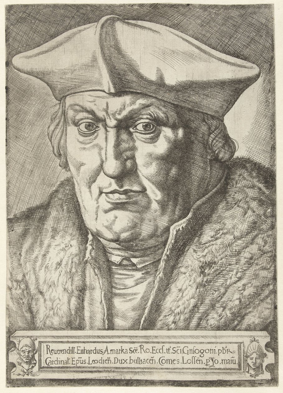 Porträt von Erard de la Marck, Fürstbischof von Lüttich von Jan Cornelisz Vermeyen