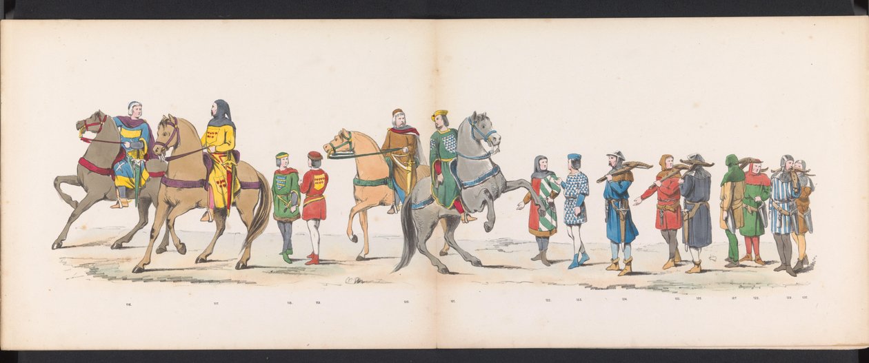 Maskerade der Leidener Studenten, 1865 (Tafel 10) von Jan Daniël Cornelis Carel Willem baron de Constant Rebecque