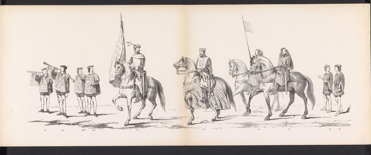 Maskerade der Leidener Studenten, 1865 (Platte 11) von Jan Daniël Cornelis Carel Willem baron de Constant Rebecque