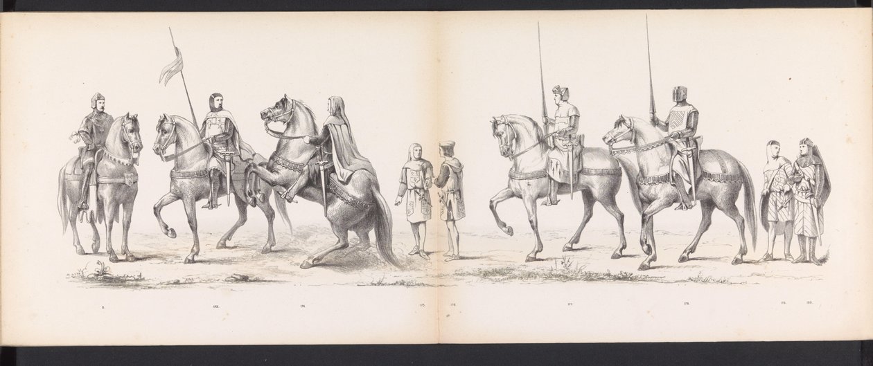 Maskerade der Leidener Studenten, 1865 (Platte 14) von Jan Daniël Cornelis Carel Willem baron de Constant Rebecque