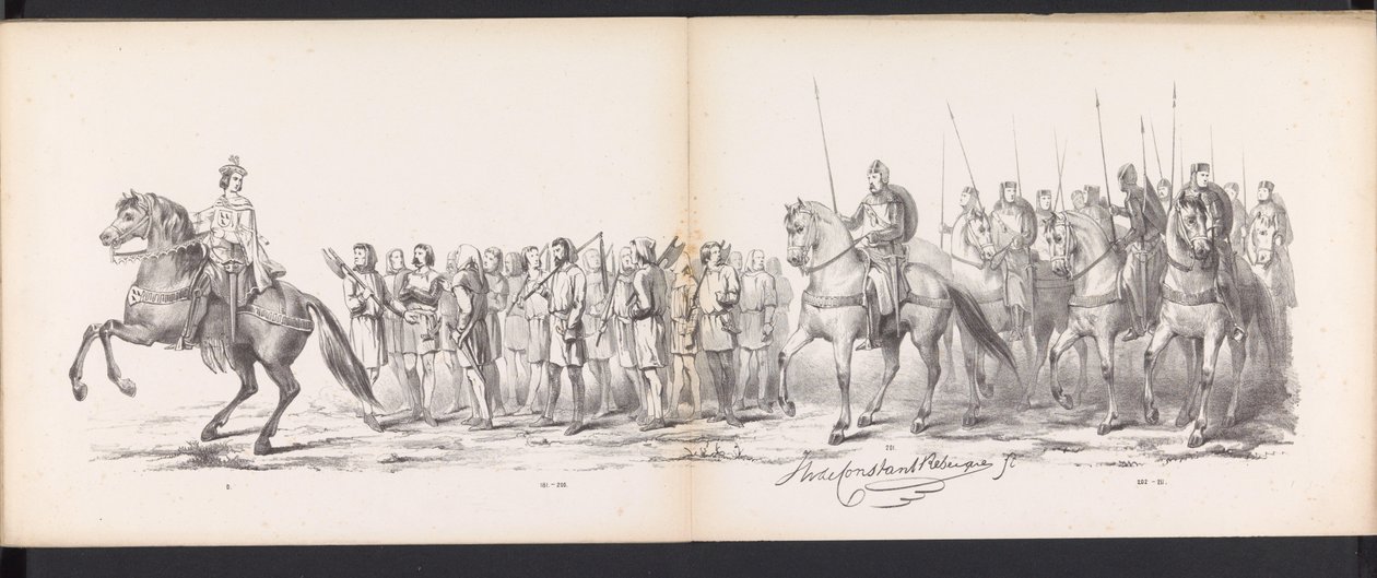 Maskerade der Leidener Studenten, 1865 (Platte 15) von Jan Daniël Cornelis Carel Willem baron de Constant Rebecque