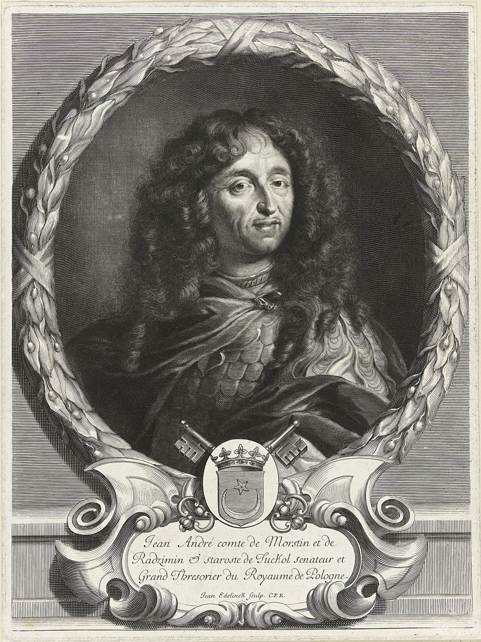Porträt des Dichters Jan Andrzej Morsztyn 1621-1693, 1670er Jahre von Jan Edelinck