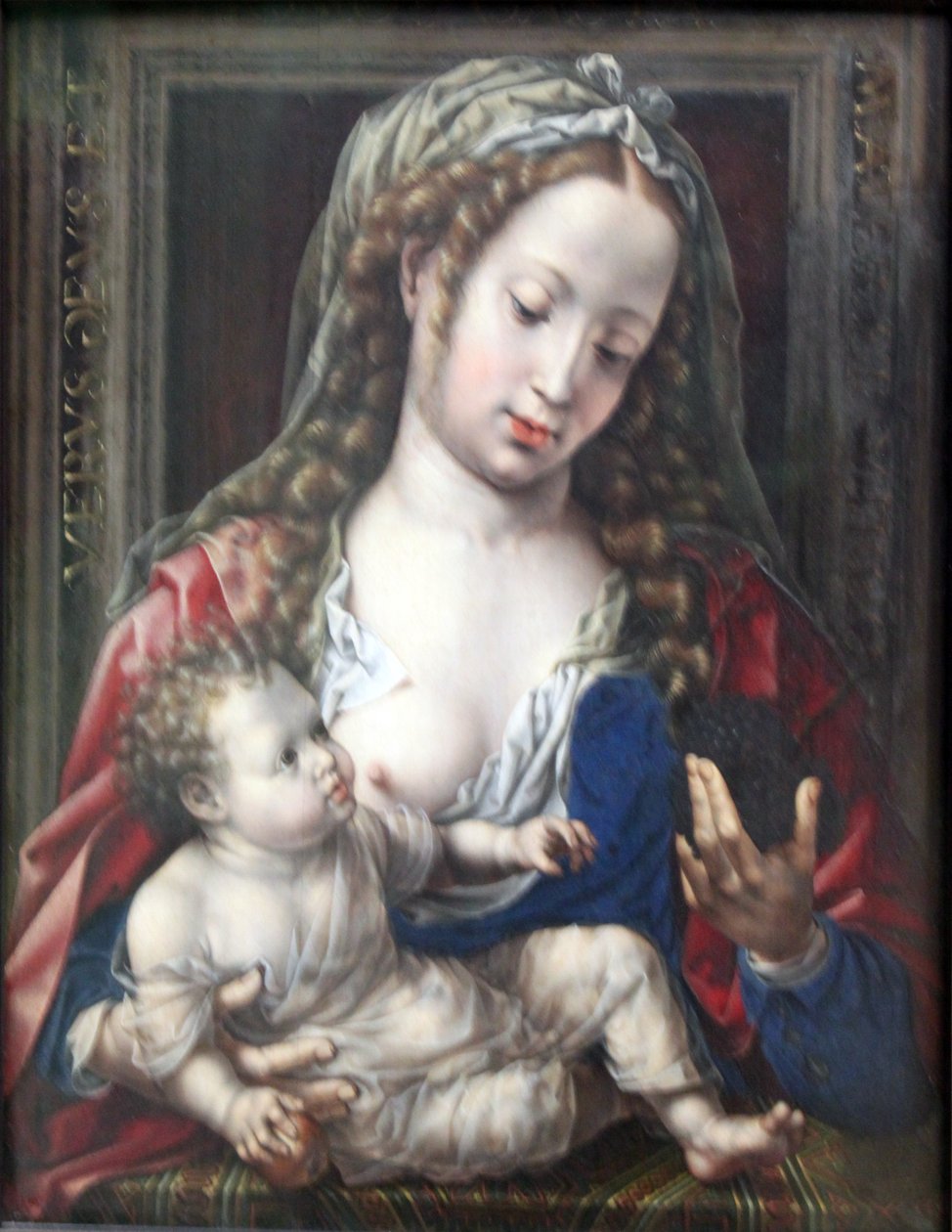 Maria mit dem Kind von Jan Gossaert
