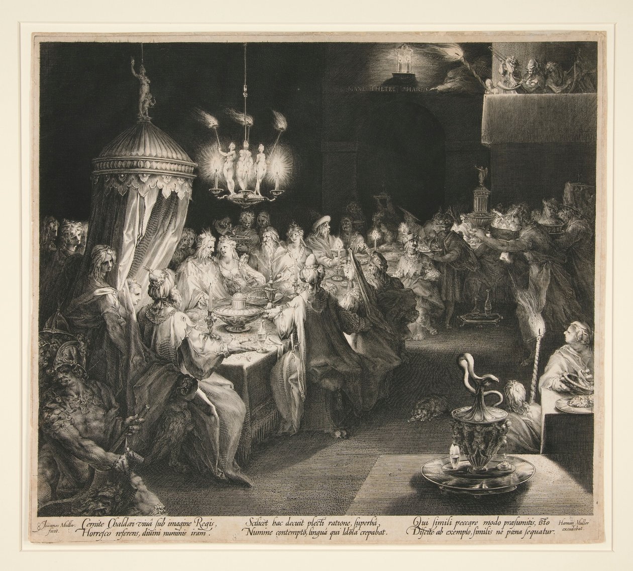 Das Fest des Belsazar von Jan Harmensz. Muller