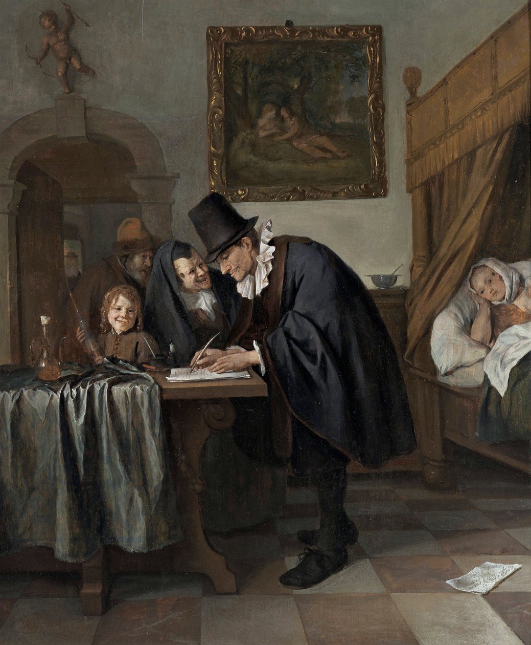 Der Arztbesuch, ca. 1665 von Jan Havicksz. Steen