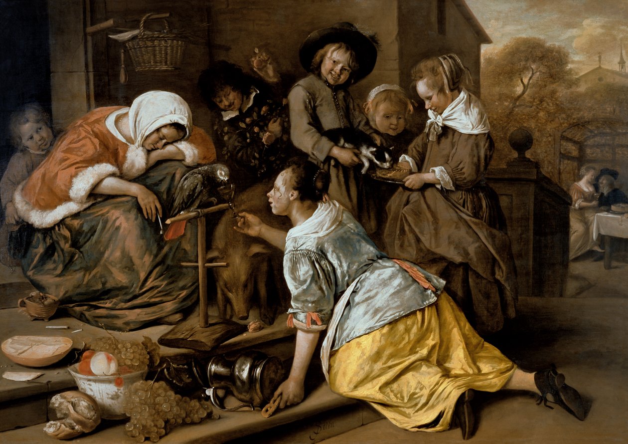 Die Auswirkungen von Trunkenheit, ca. 1663-65 von Jan Havickszoon Steen