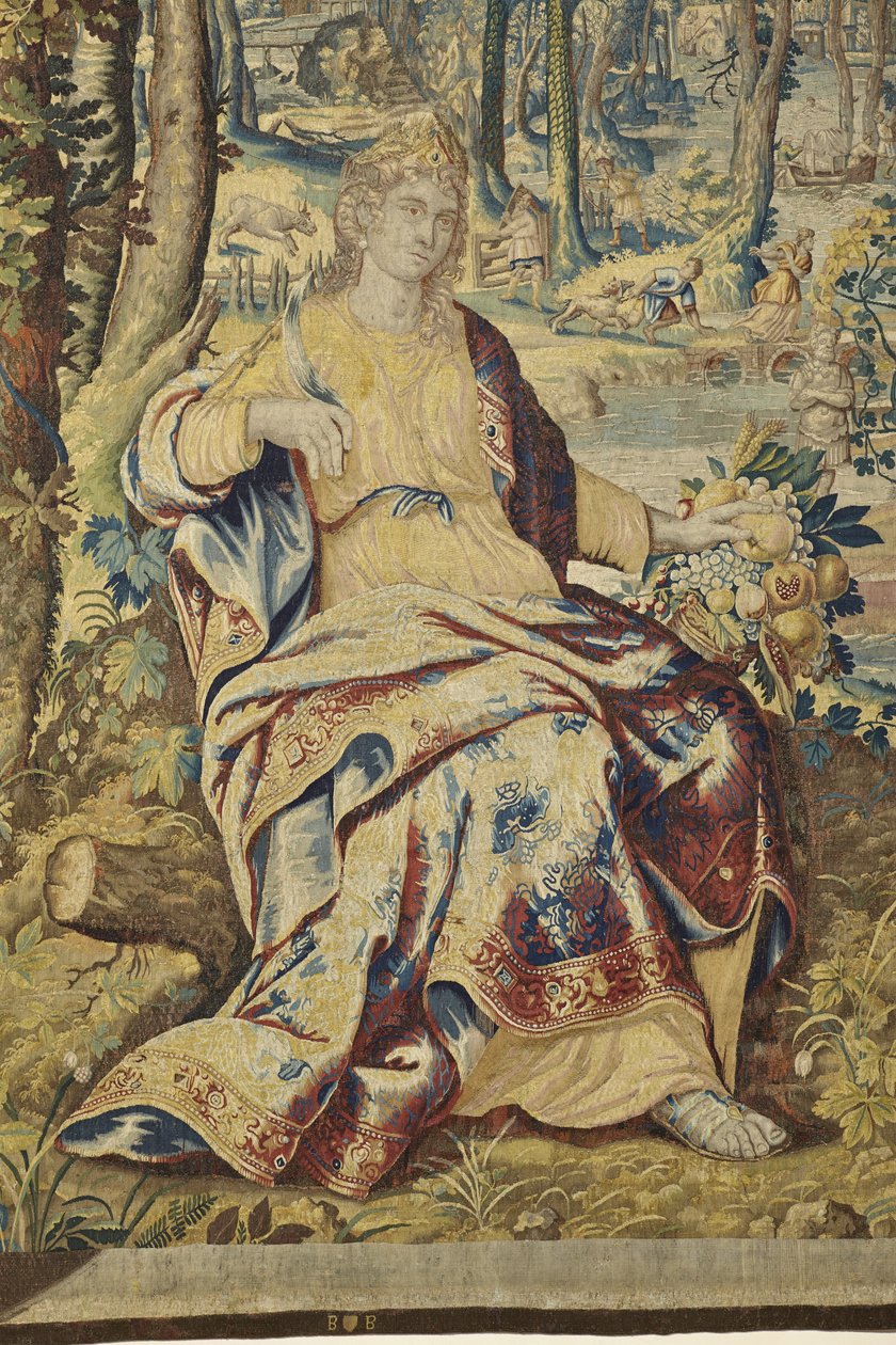 Pomona (Detail) aus Vertumnus und Pomona von Jan II Raes