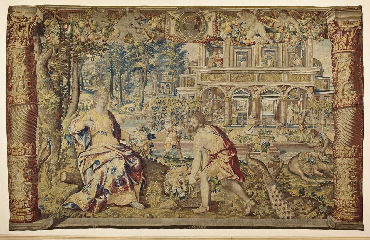 Vertumnus und Pomona, um 1630 von Jan II Raes