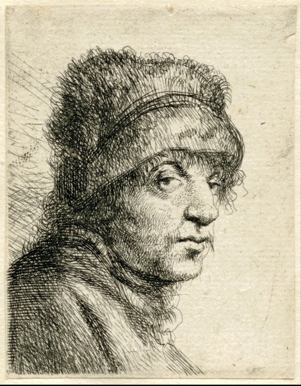 Kopf eines Mannes mit Mütze von Jan Lievens