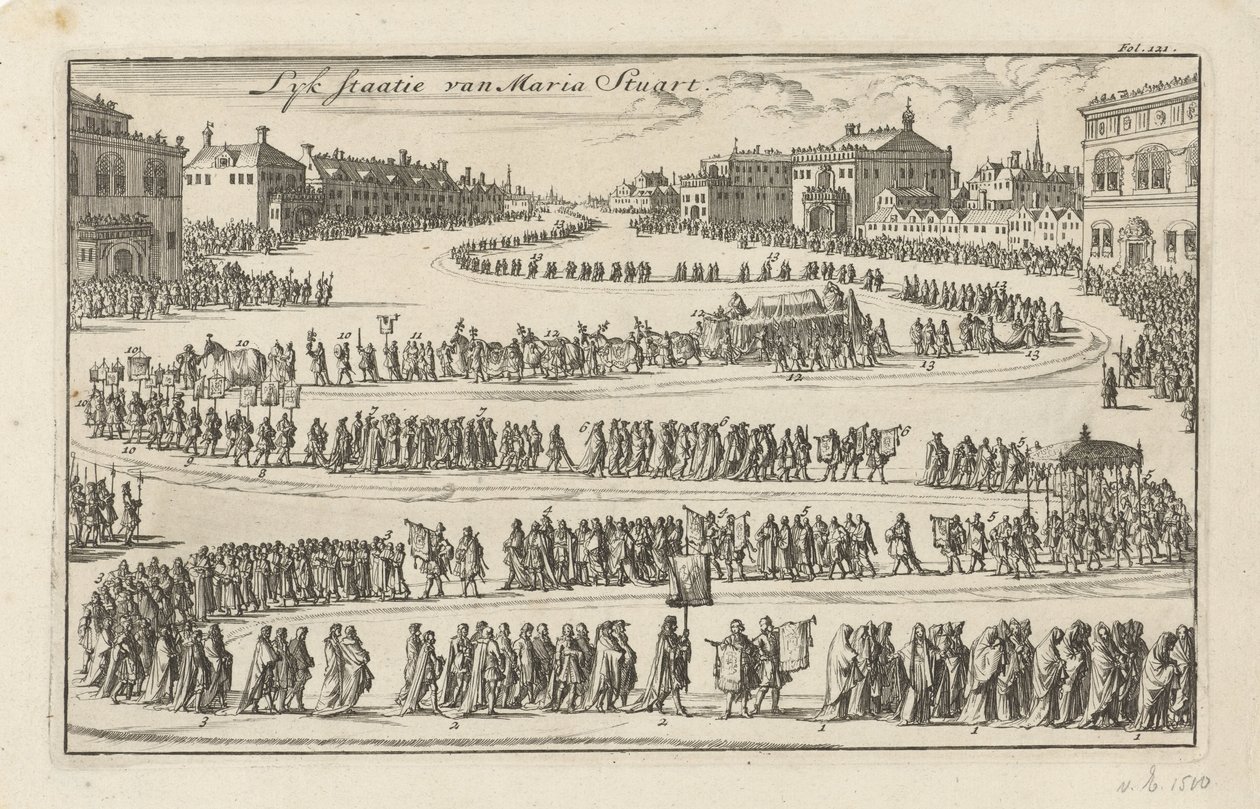 Leichenzug von Königin Maria II. Stuart, 1695 von Jan Luyken