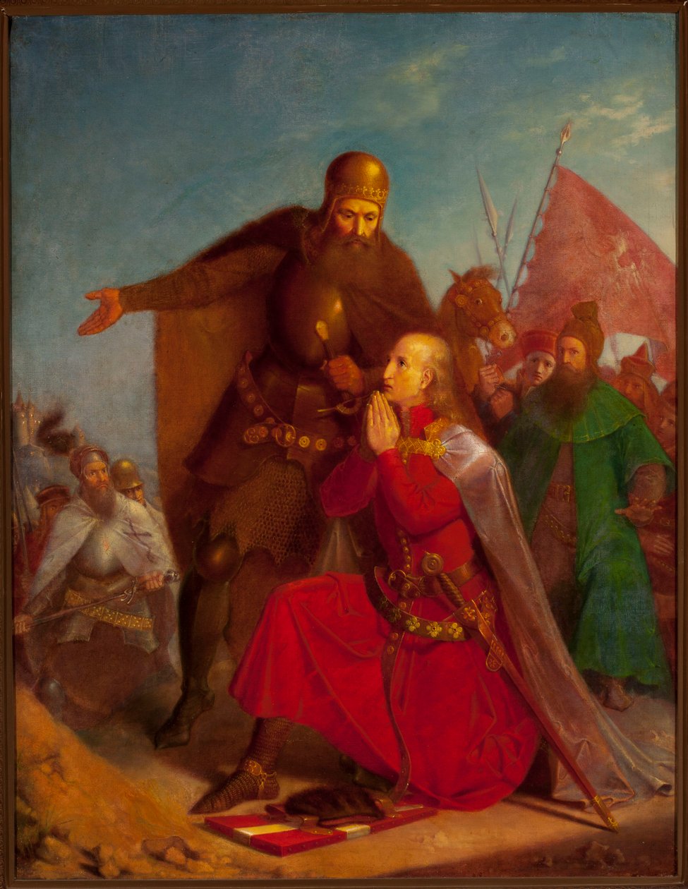 Władysław Jagiełło und Witold beten vor der Schlacht bei Grunwald von Jan Matejko