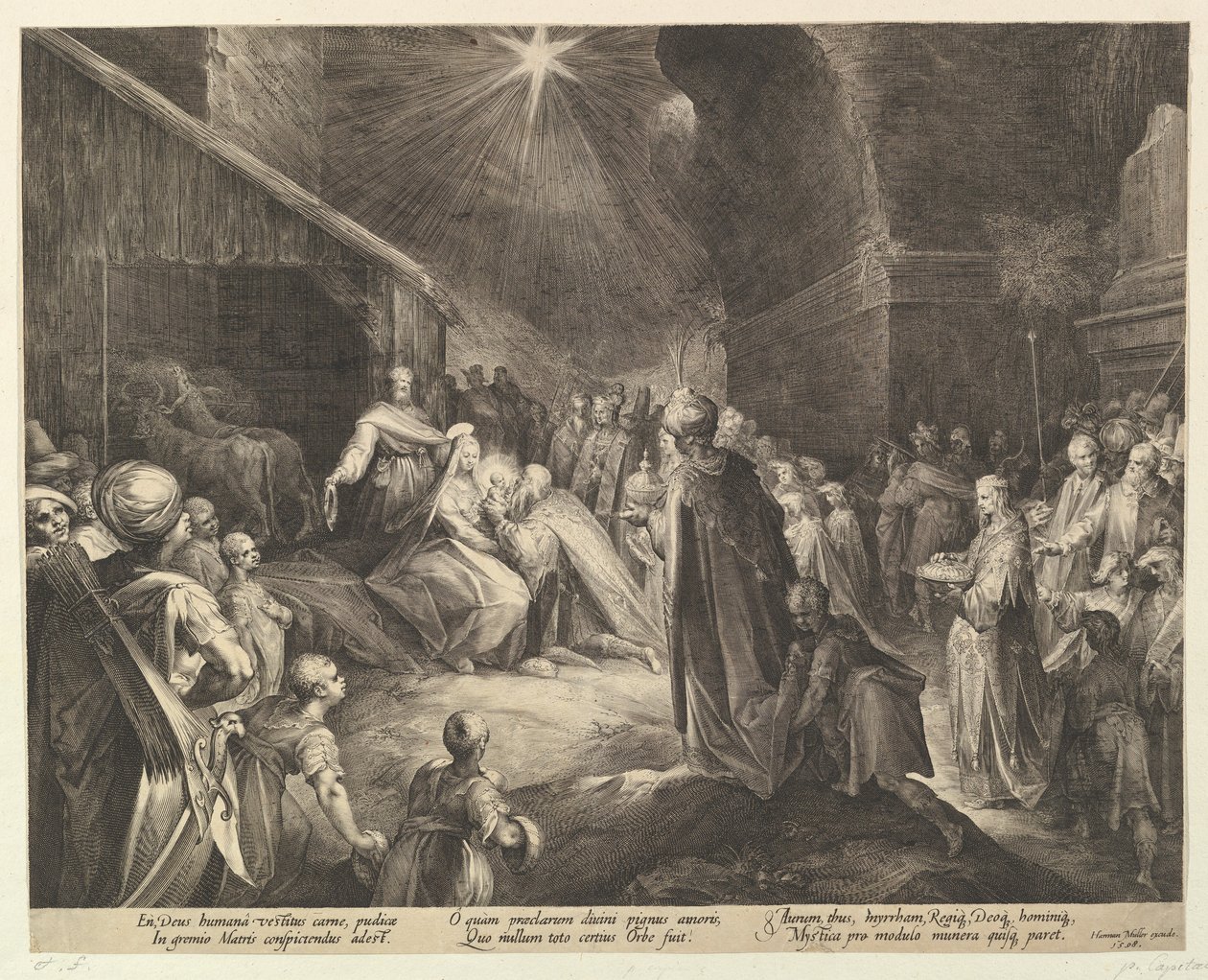 Die Anbetung der Könige von Jan Muller