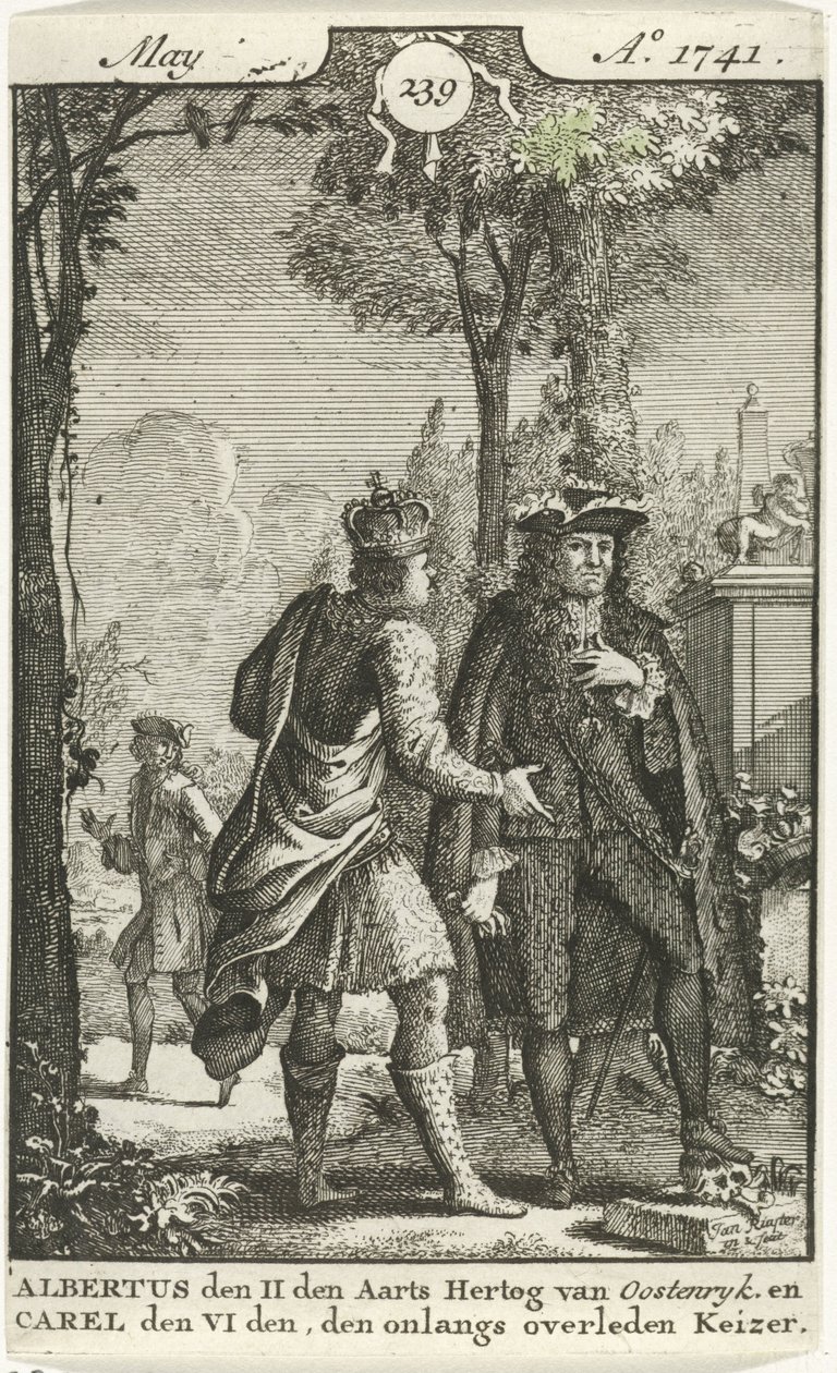 Gespräch zwischen Albrecht von Österreich und Karl VI. von Jan Ruyter