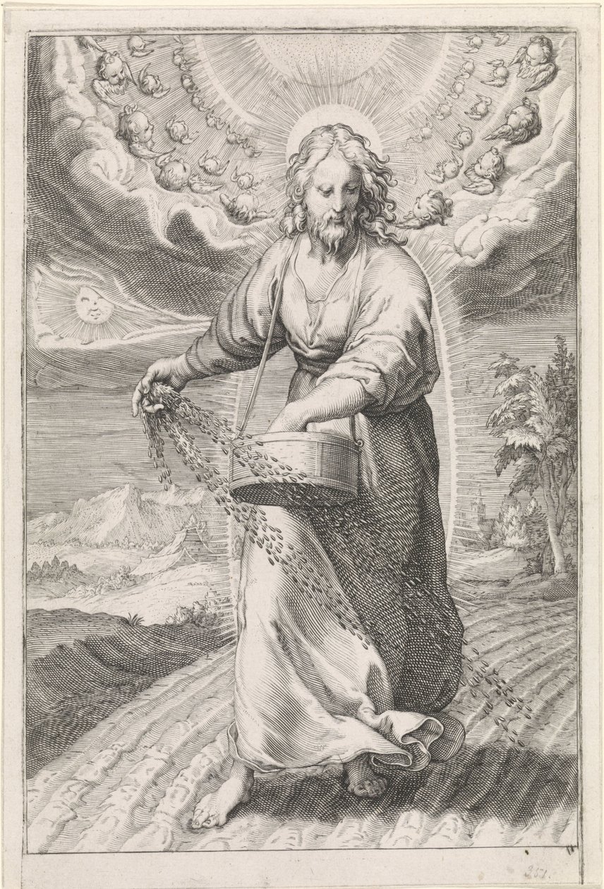 Christus als Sämann von Jan Saenredam (attributed to)