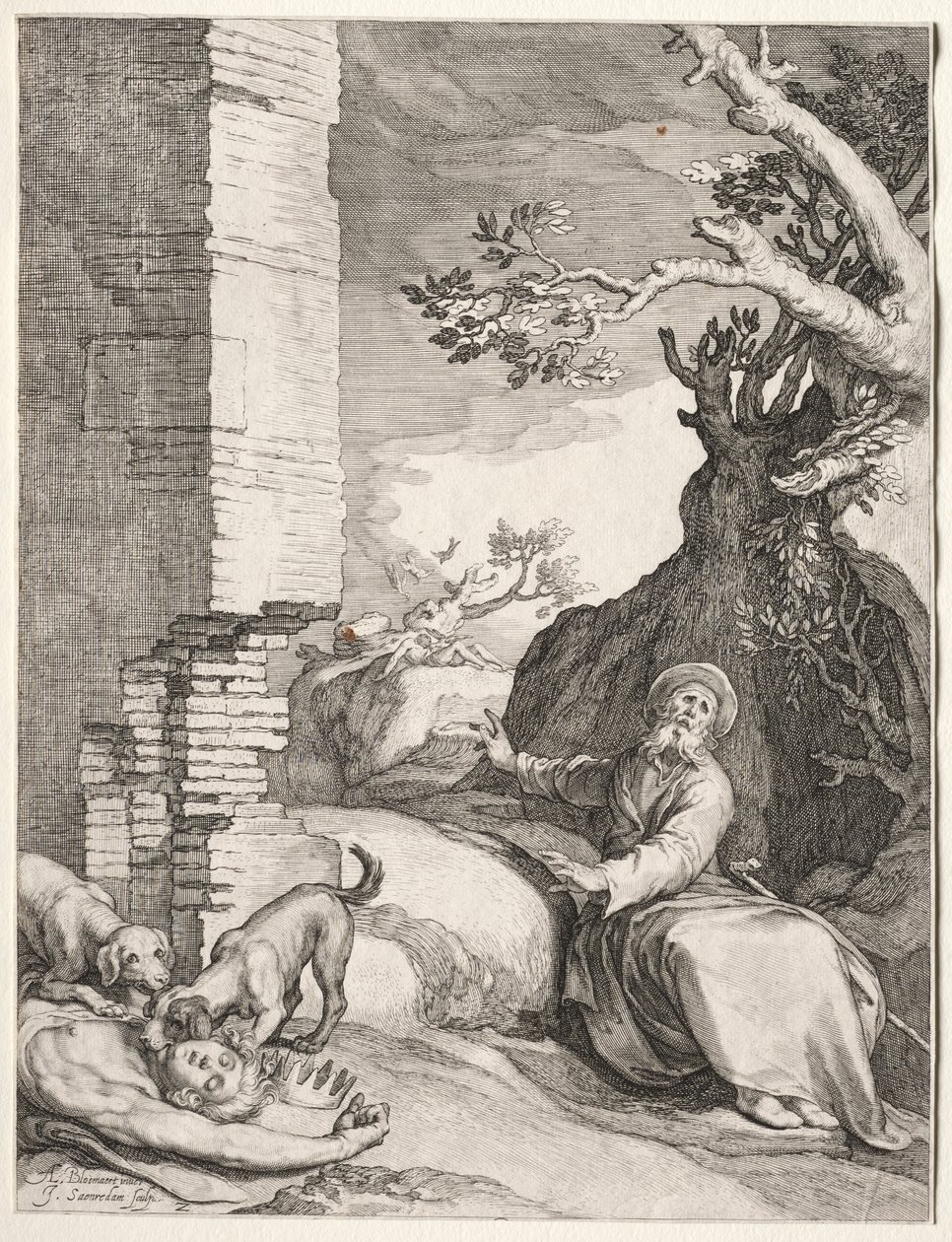 Die Vorhersage von Ahija von Jan Saenredam