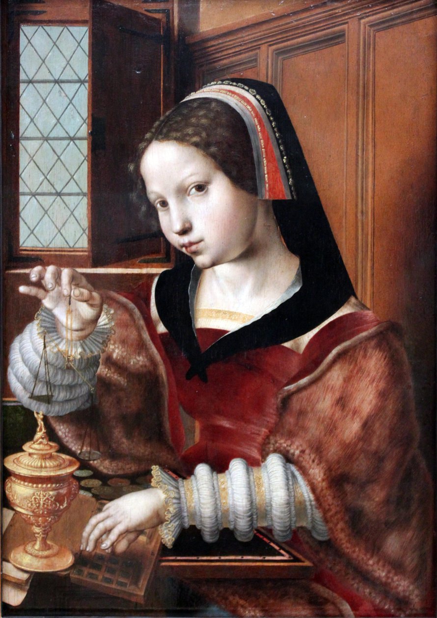 Die Goldwägerin von Jan Sanders van Hemessen