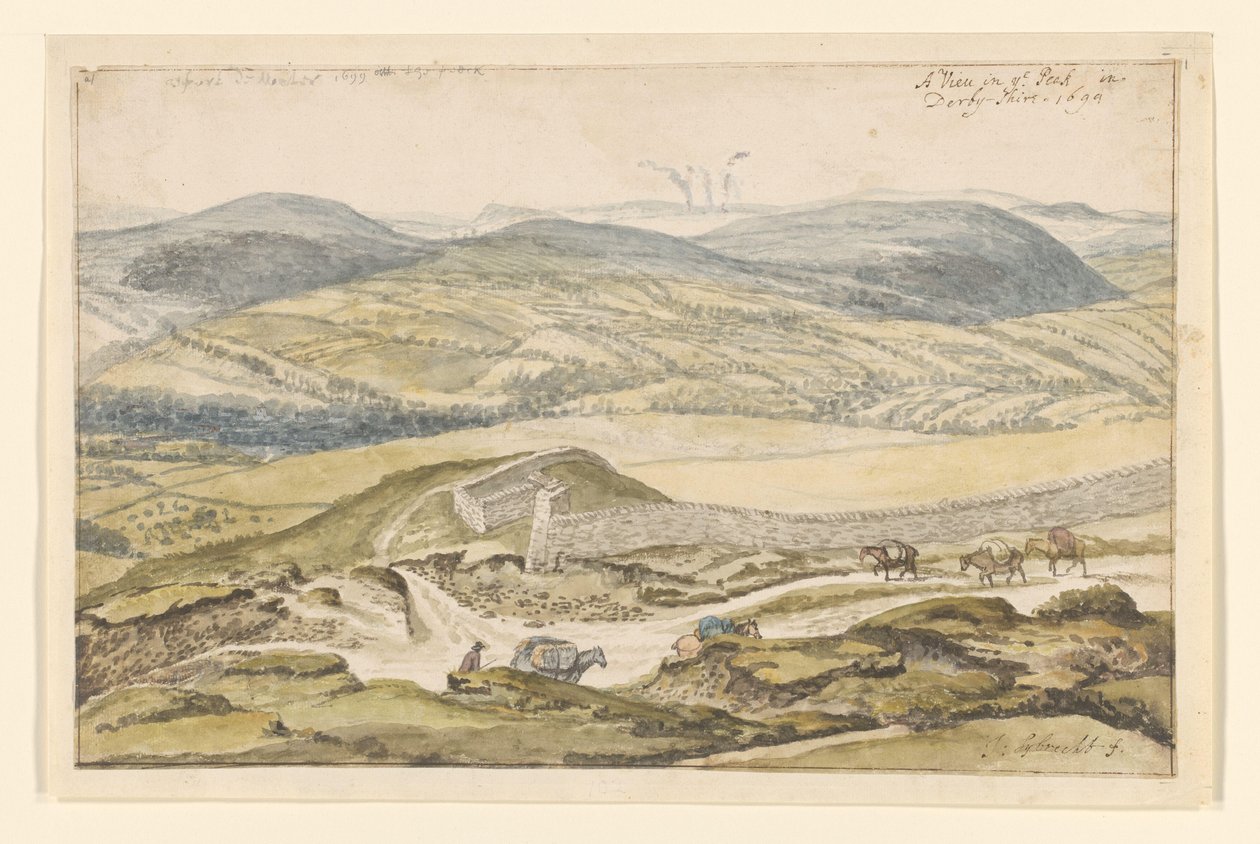 Blick auf die Berge von High Peak in Derbyshire von Jan Siberechts