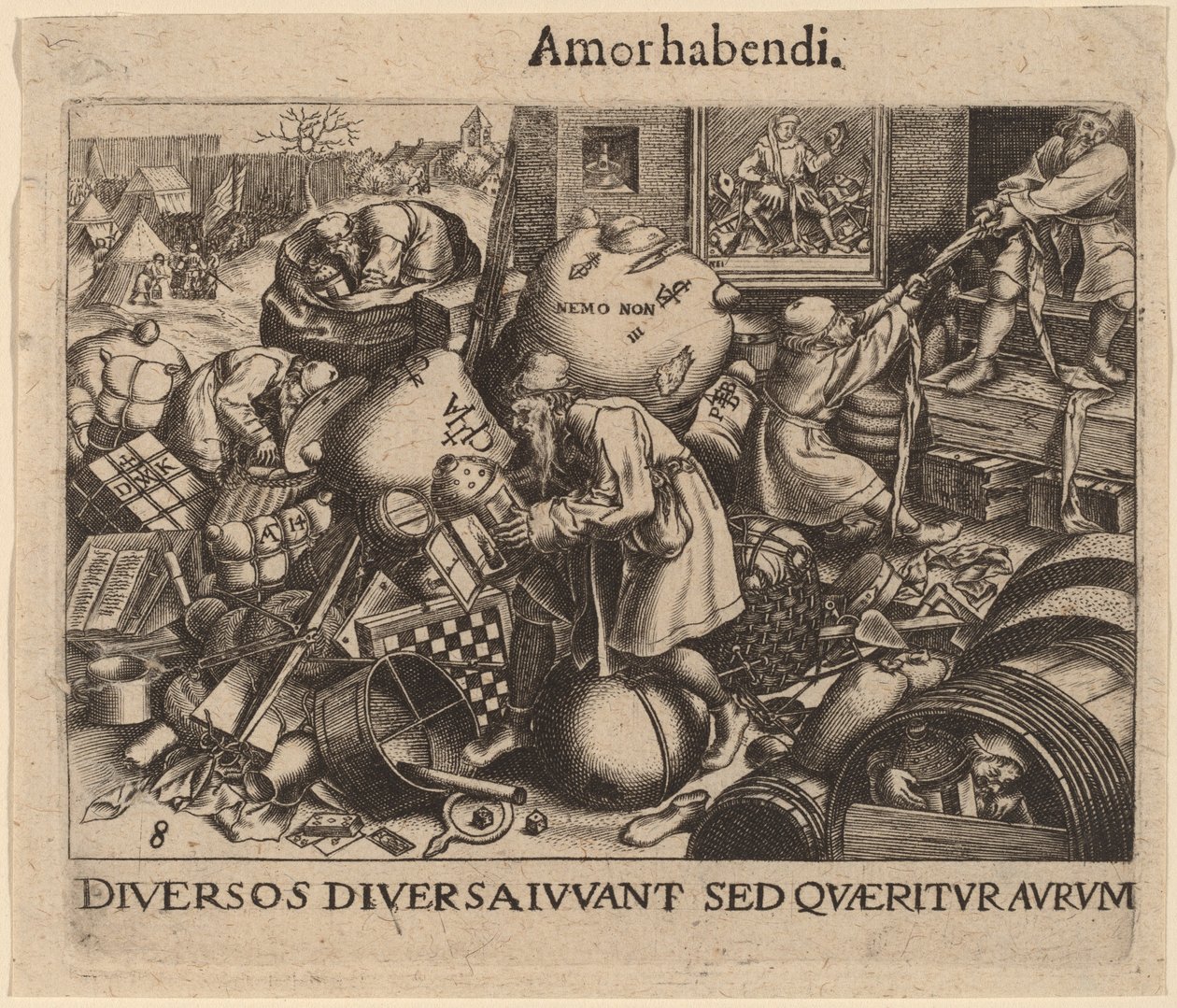 Jedermann von Jan Theodor de Bry after Pieter Bruegel the Elder
