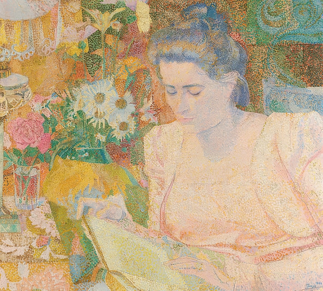 Bildnis von Marie Jeanette de Lange. 1900 von Jan Toorop