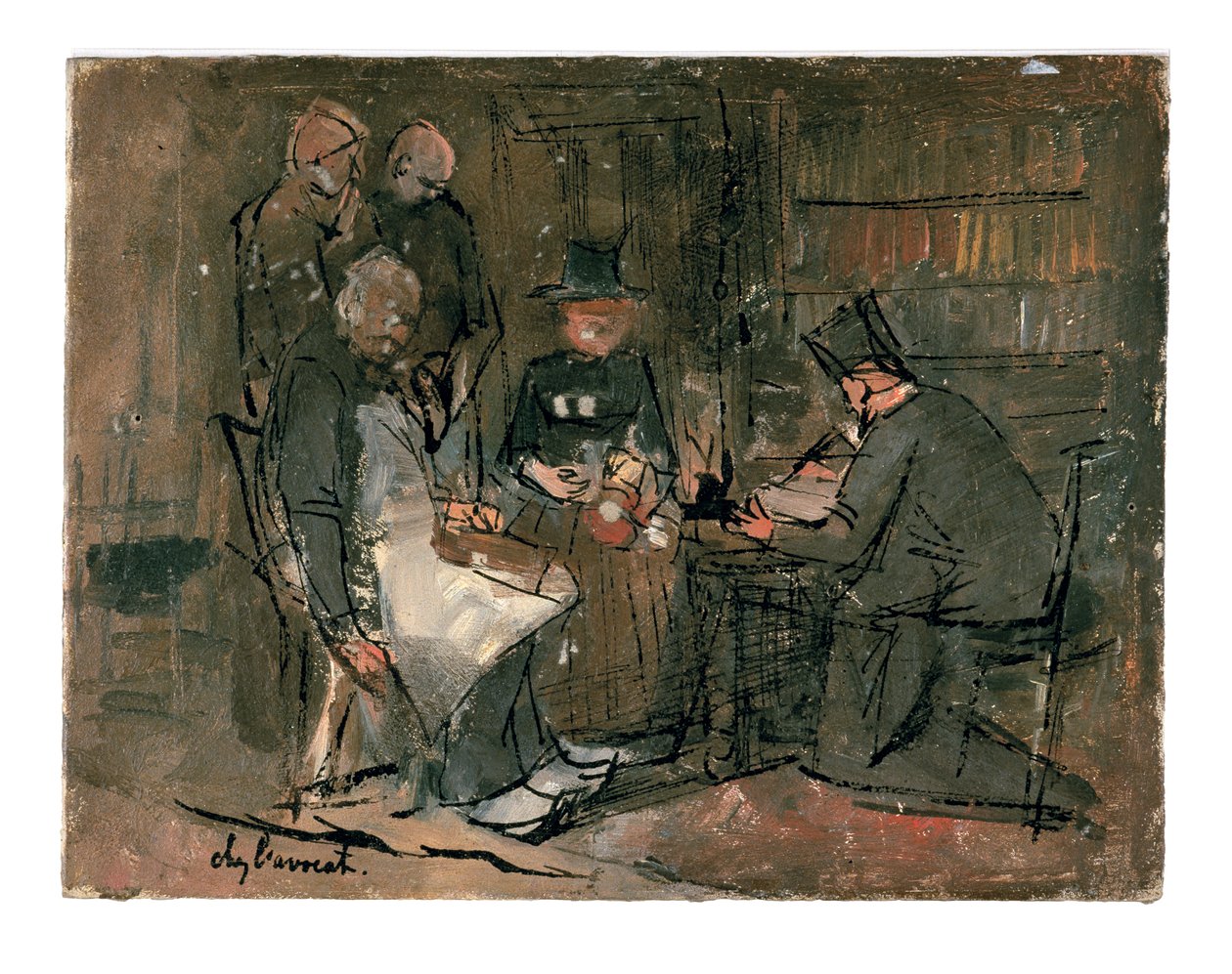 Das Büro des Anwalts (Studie) von Jan Toorop: Kunstdruck