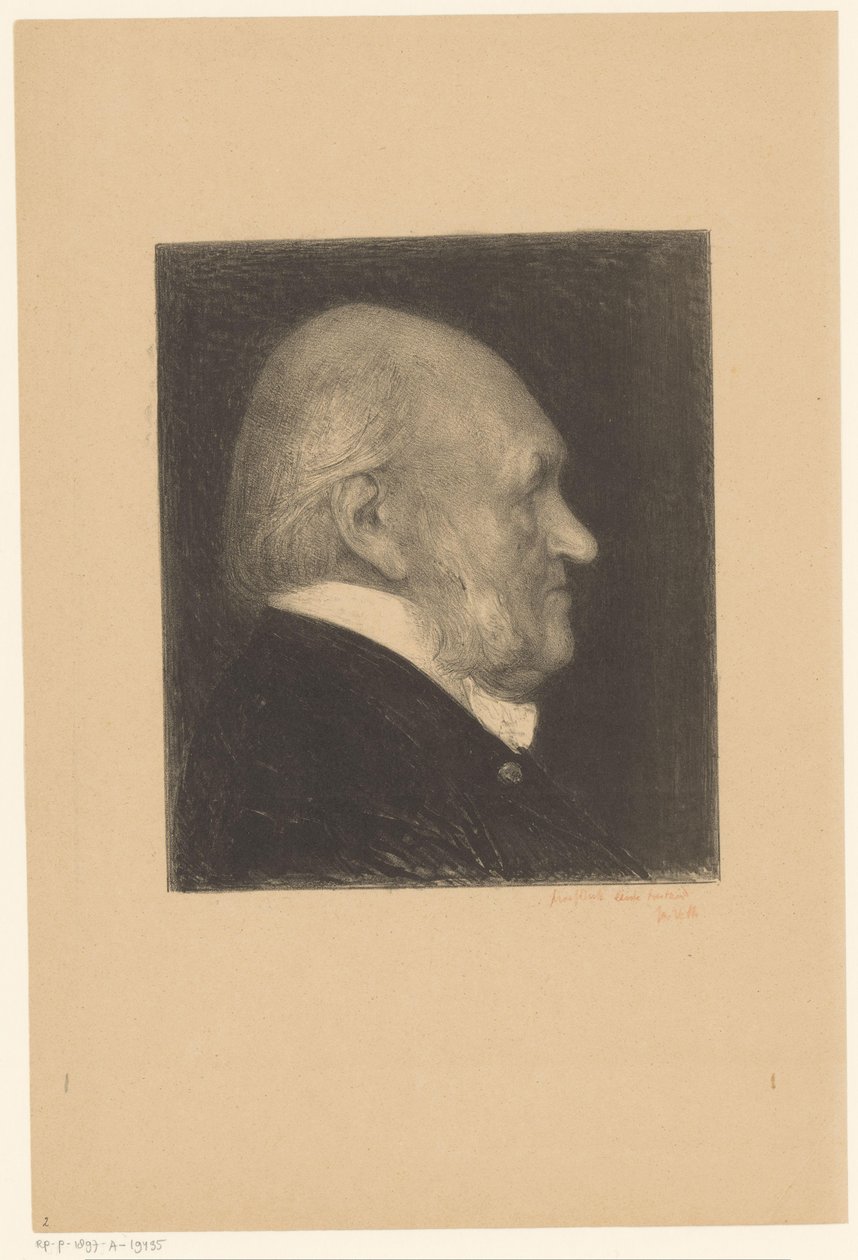 Porträt von Nicolaas Beets von Jan Veth