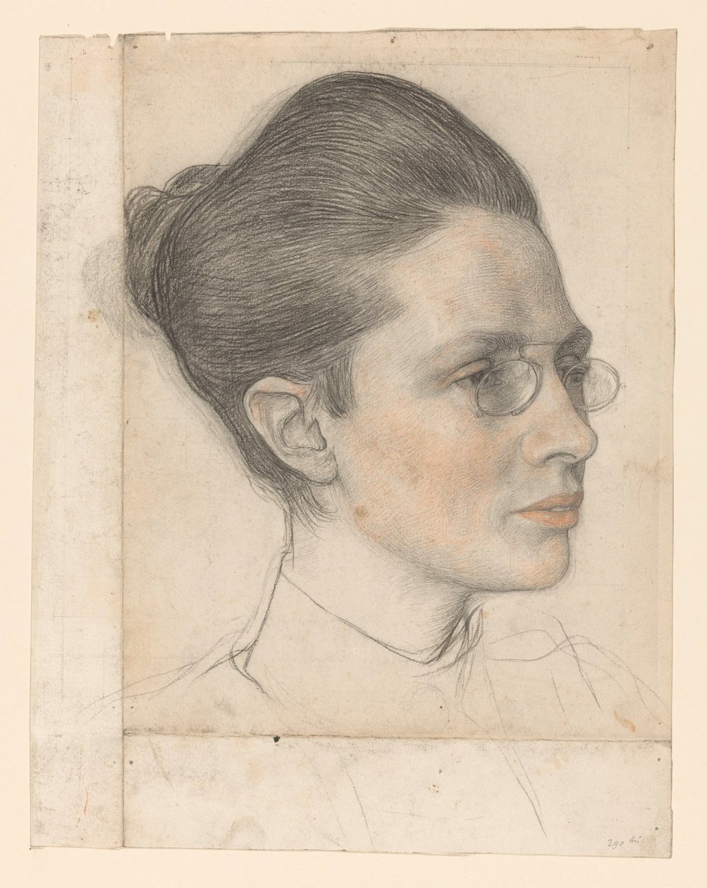 Porträt von Frau K.C. Boxman-Winkler von Jan Veth