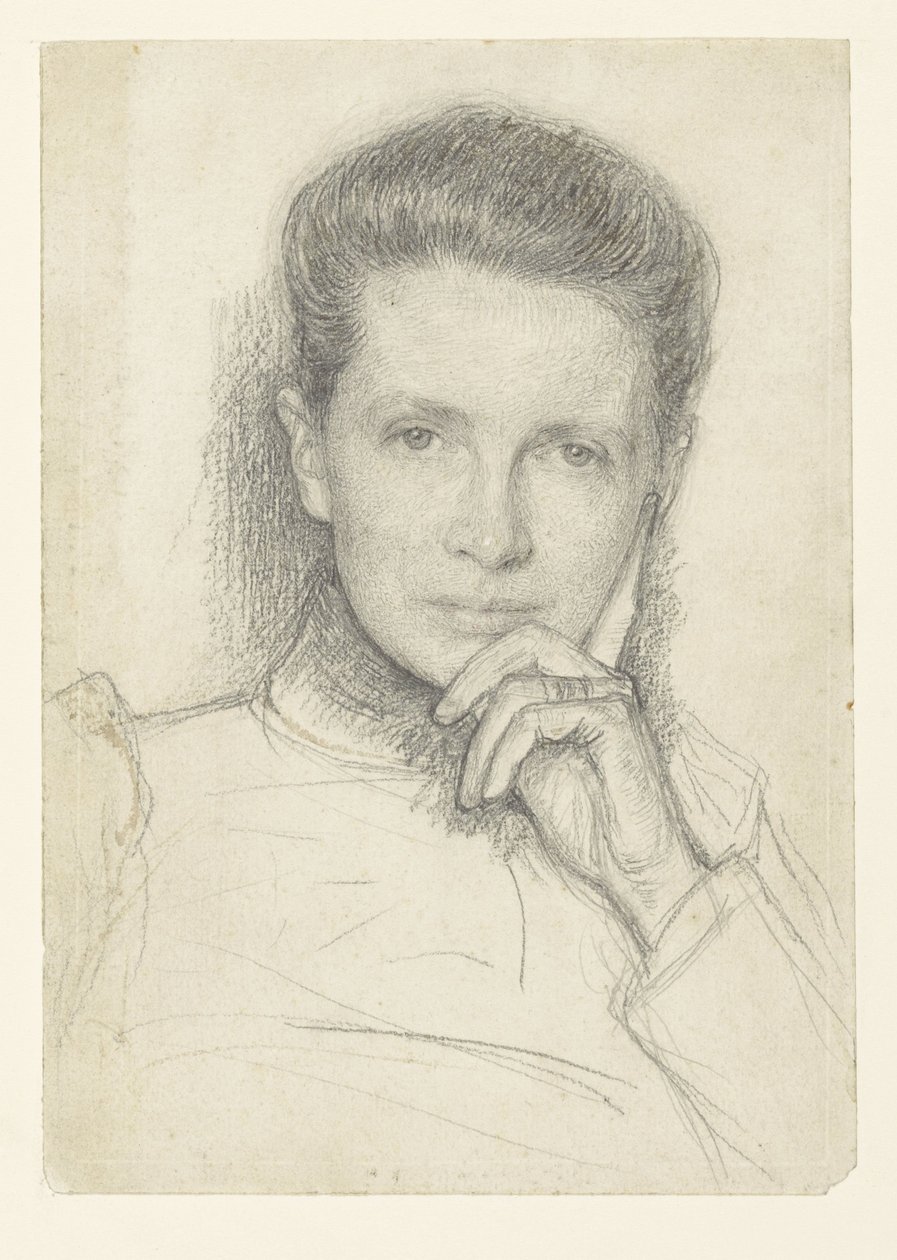 Studie für das Porträt von Frau K.C. Boxman-Winkler von Jan Veth