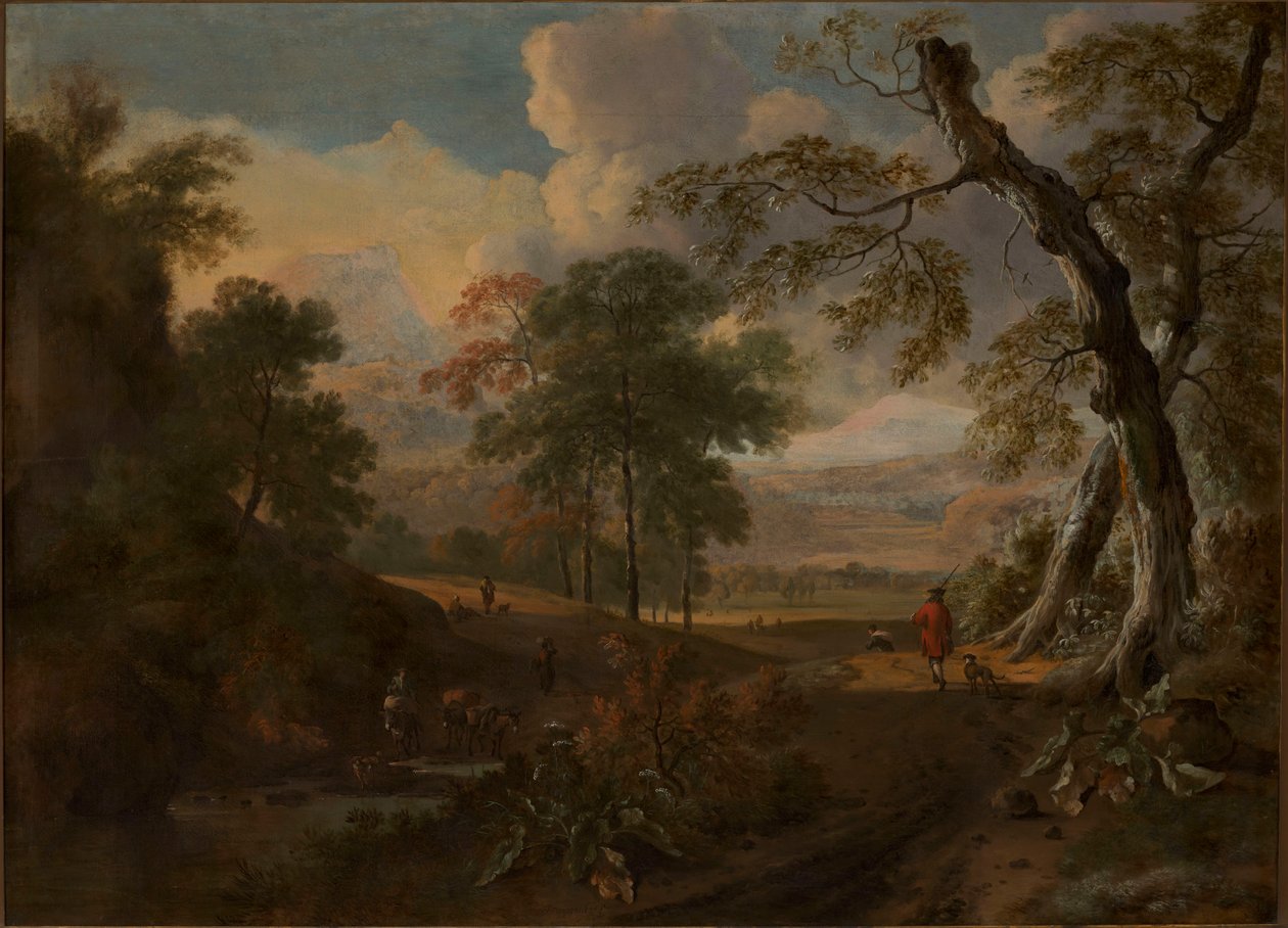 Landschaft mit Straße von Jan Wijnants