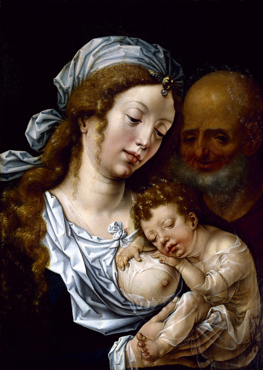 Die Heilige Familie, frühes 16. Jahrhundert von Jan Gossaert
