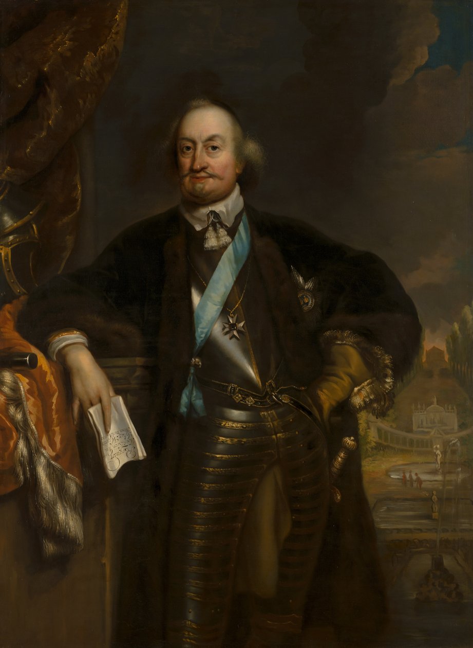 Porträt von Johan Maurits (1604-1679), Graf von Nassau-Siegen, Gründer des Mauritshuis von Jan de Baen