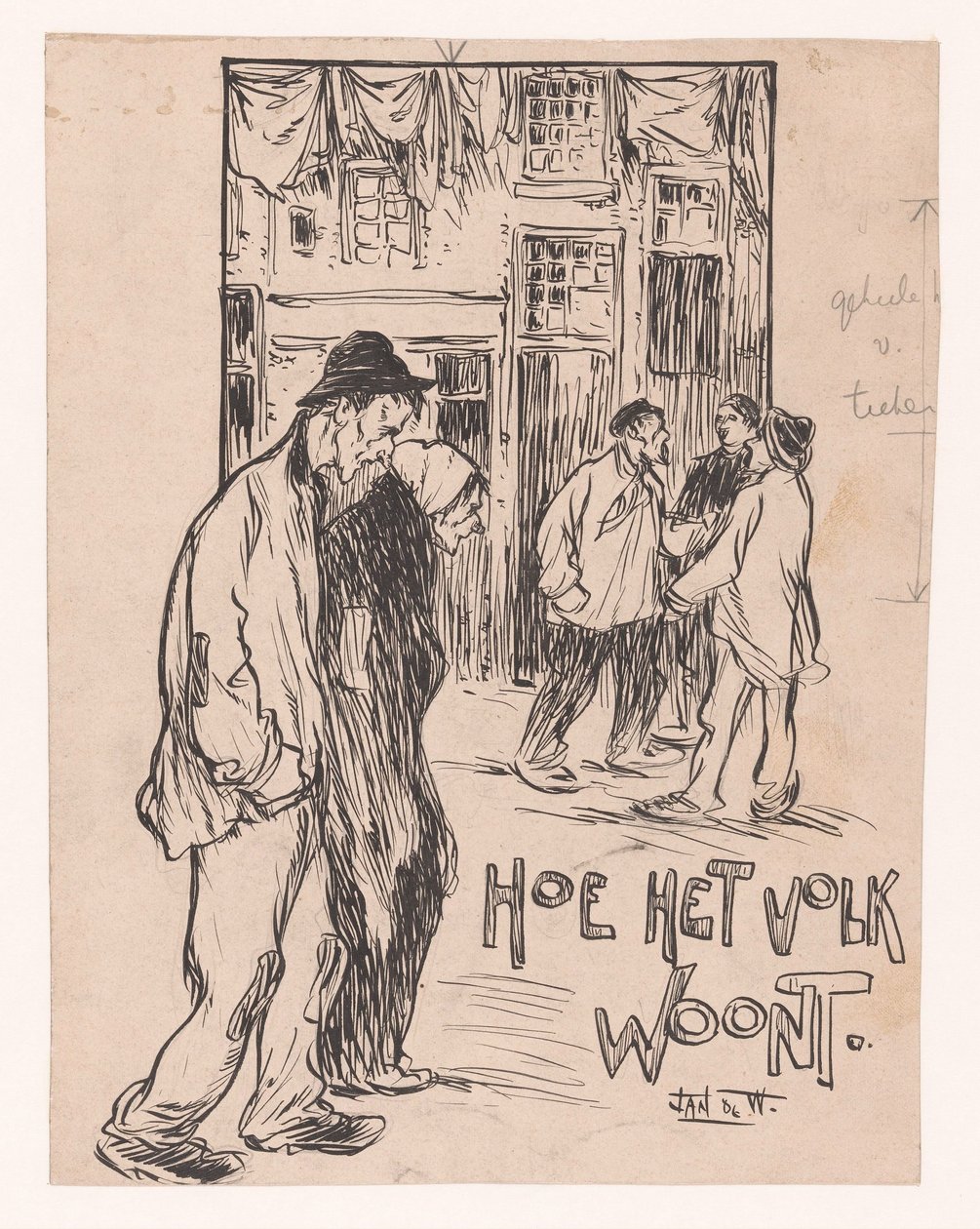 Wie das Volk wohnt von Jan de Waardt (signed by artist)