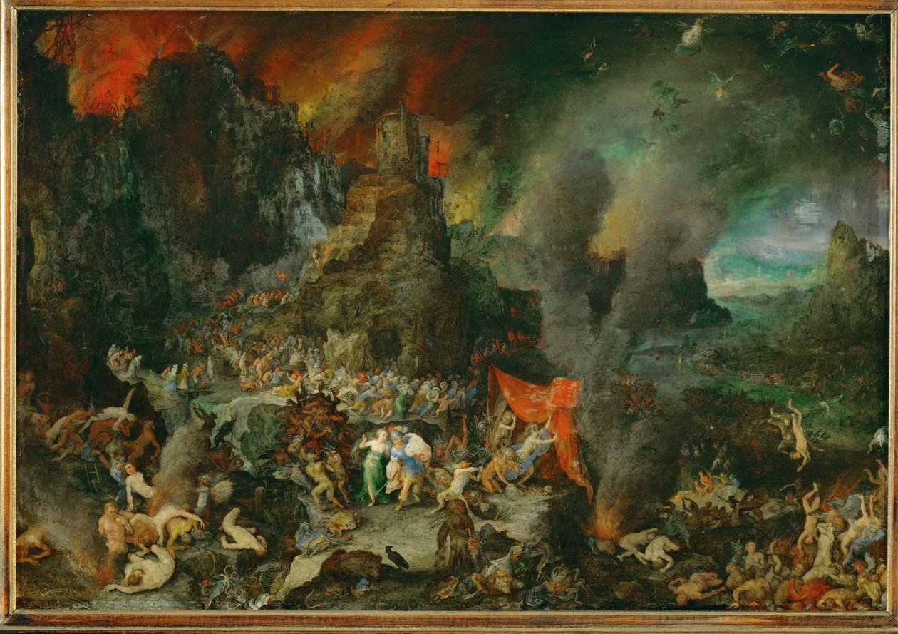 Aeneas und die Sibylle in der Unterwelt von Jan the Elder Brueghel