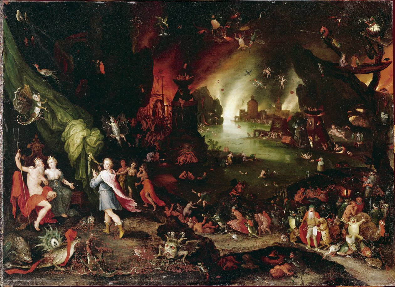 Orpheus in der Unterwelt von Jan the Elder Brueghel