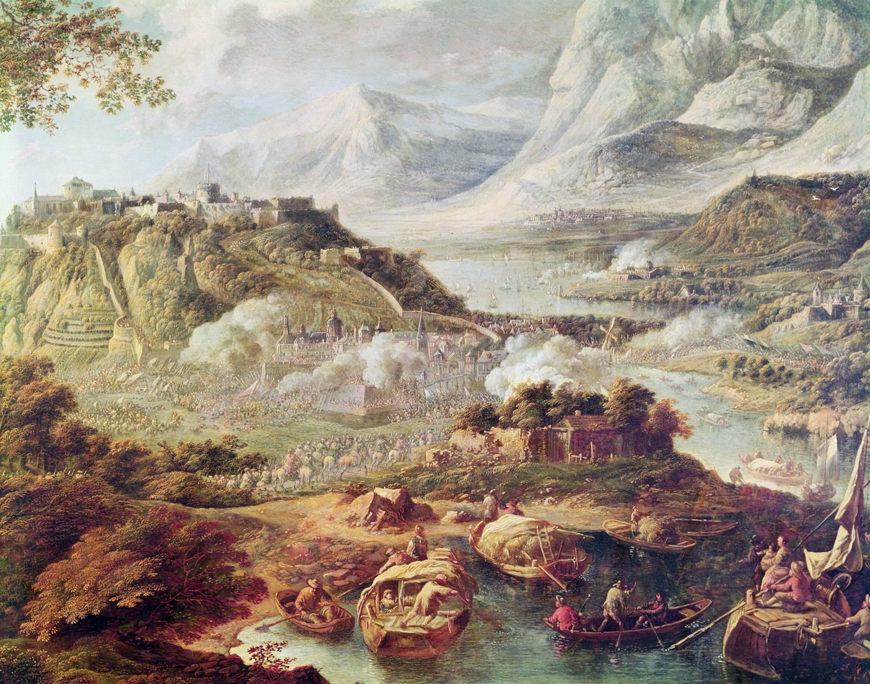 Angriff auf eine Festung von Jan the Elder Griffier