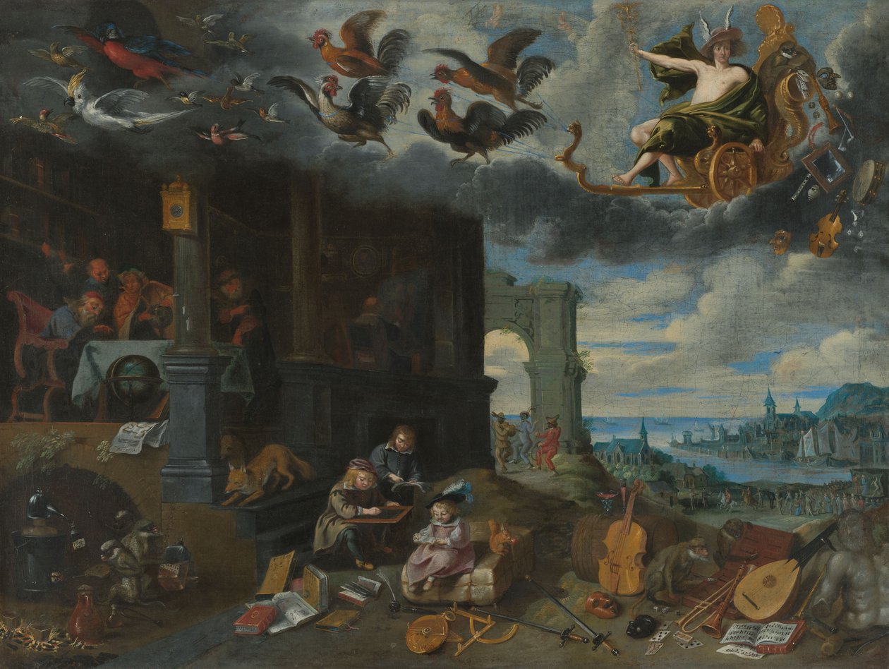 Die Kinder des Planeten Merkur von Jan the Younger Brueghel